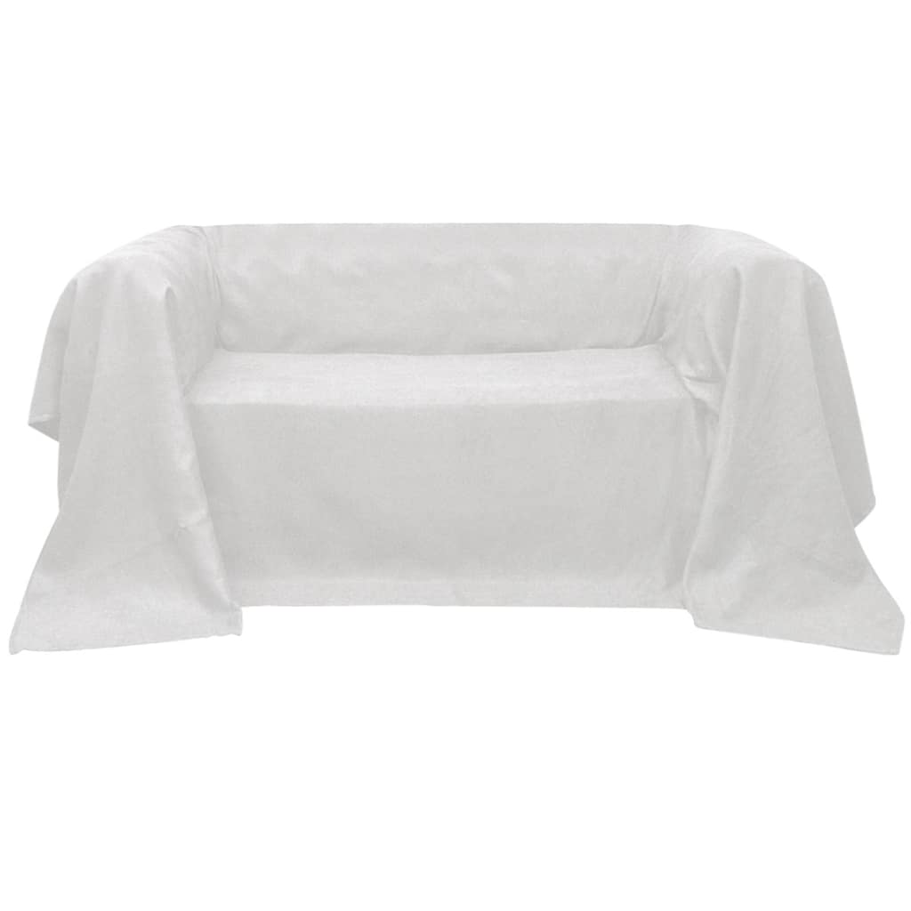 Bankhoes microsuede crème 210 x 280 cm is nu te koop bij PeponiXL, paradijselijk wonen!