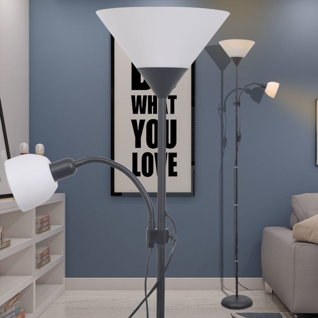 Vloerlamp zwart is nu te koop bij PeponiXL, paradijselijk wonen!