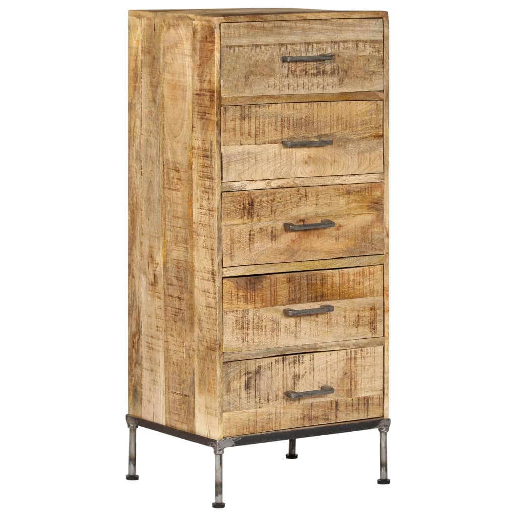 Ladekast 45x35x106 cm massief mangohout is nu te koop bij PeponiXL, paradijselijk wonen!