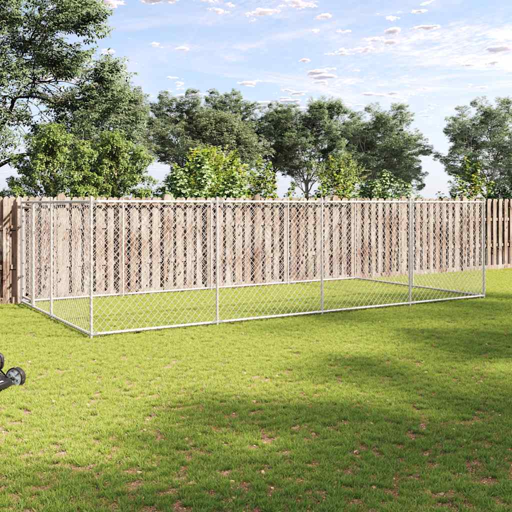 Hondenkennel voor buiten 7,6x3,8x1,9 m is nu te koop bij PeponiXL, paradijselijk wonen!