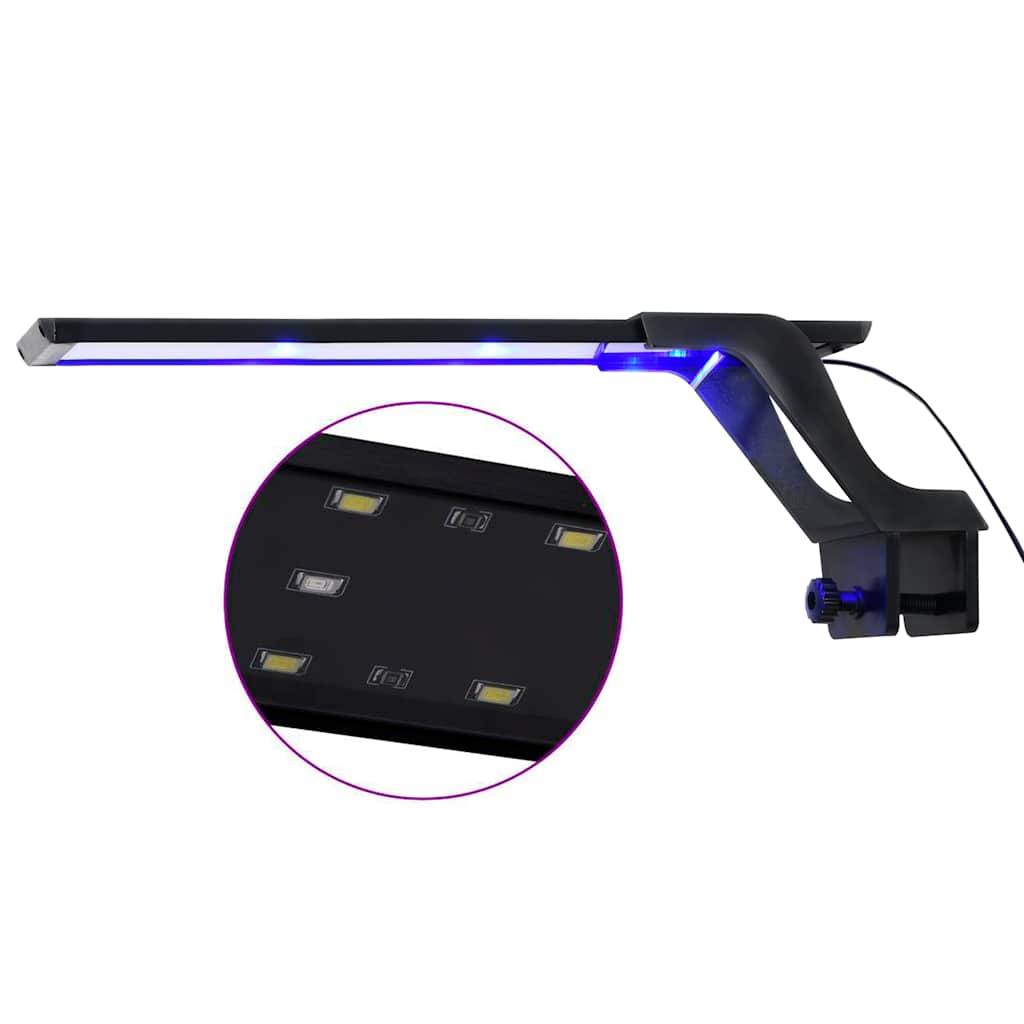 Aquariumlamp met klem LED 35-55 cm blauw en wit is nu te koop bij PeponiXL, paradijselijk wonen!