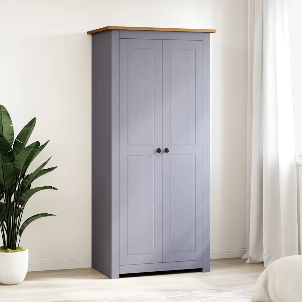 Kledingkast Panama Range 80x50x171,5cm massief grenenhout grijs is nu te koop bij PeponiXL, paradijselijk wonen!