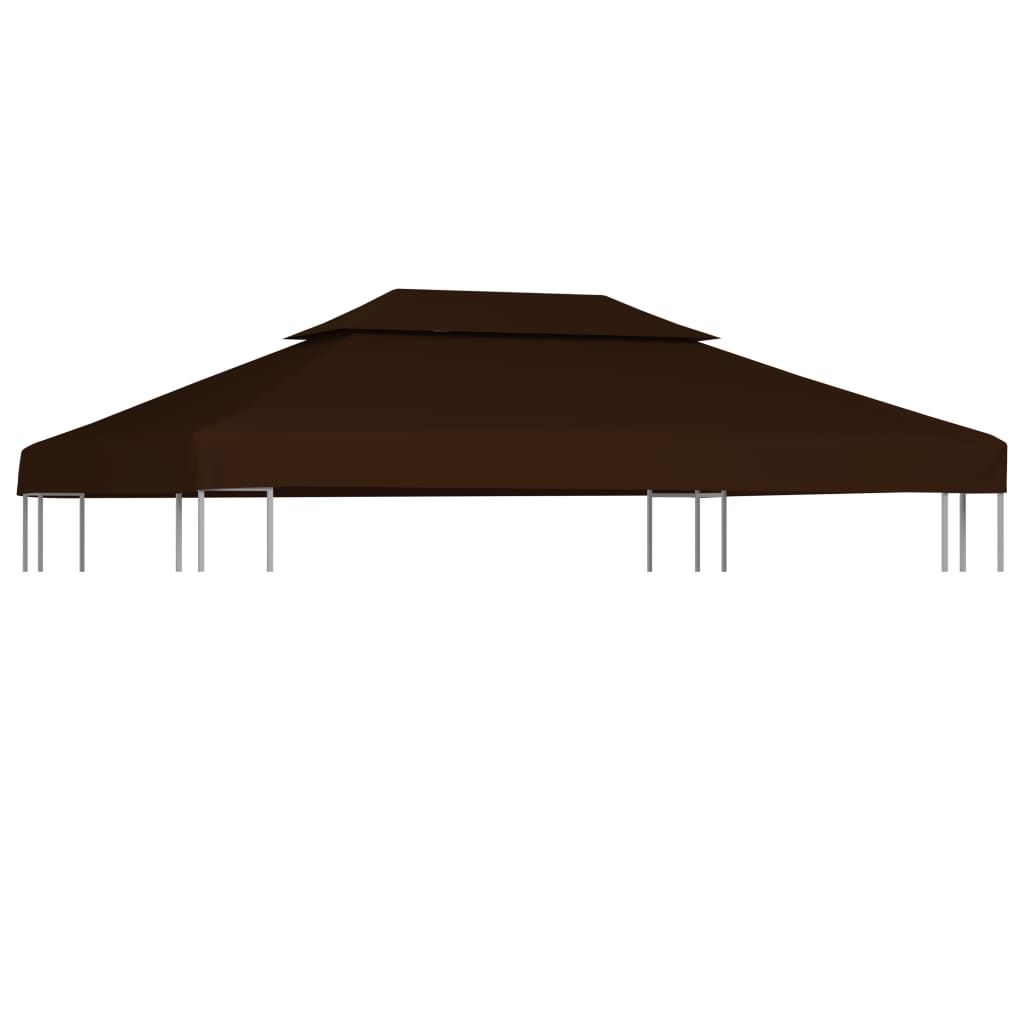 Prieeldak 2-laags 310 g/m² 4x3 m bruin is nu te koop bij PeponiXL, paradijselijk wonen!