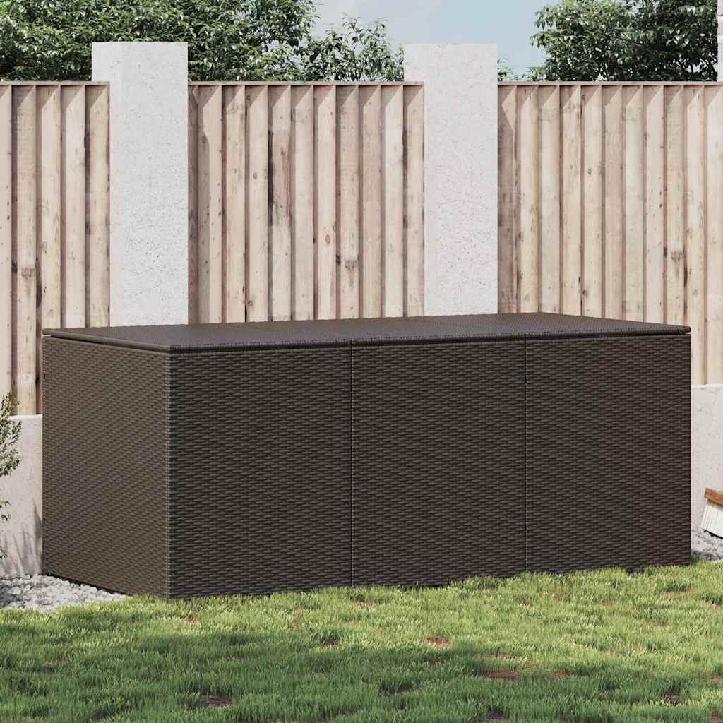 Tuinbox 180x90x70 cm poly rattan bruin is nu te koop bij PeponiXL, paradijselijk wonen!
