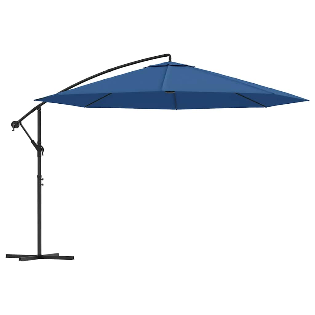 Zweefparasol met aluminium paal 350 cm blauw is nu te koop bij PeponiXL, paradijselijk wonen!