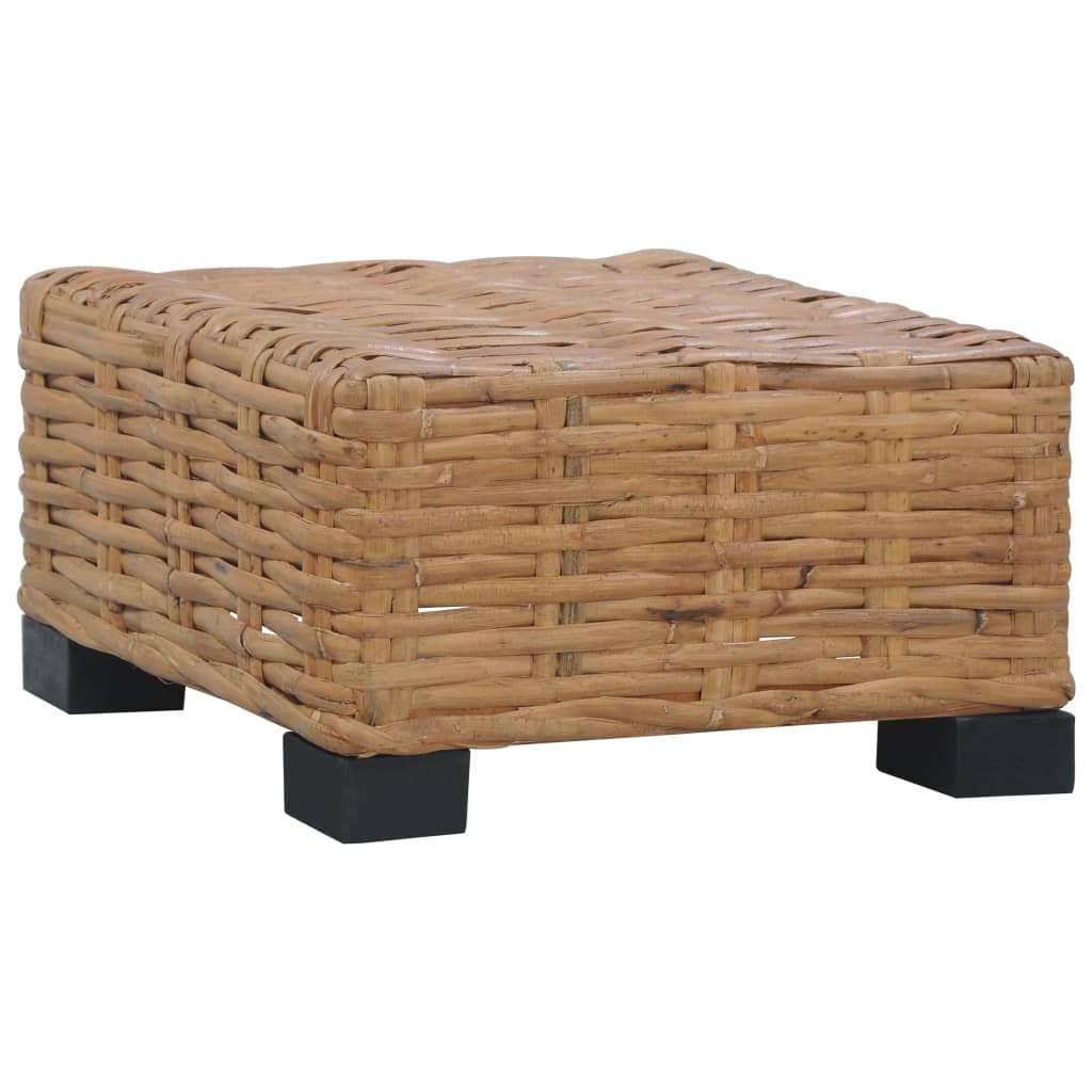 Salontafel 47x47x28 cm natuurlijk rattan is nu te koop bij PeponiXL, paradijselijk wonen!