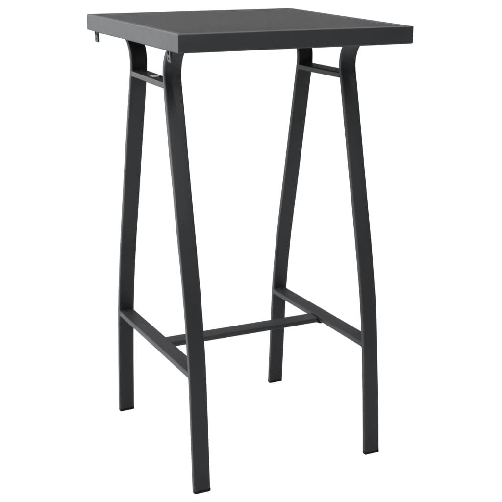 Tuinbartafel 60x60x110 cm gehard glas zwart is nu te koop bij PeponiXL, paradijselijk wonen!