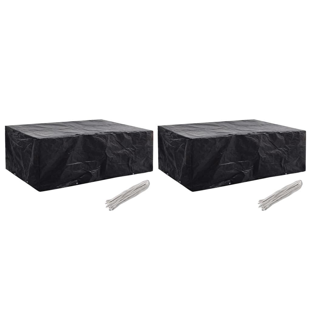 Tuinmeubelhoezen 2 st 8 ogen 242x162x100 cm is nu te koop bij PeponiXL, paradijselijk wonen!