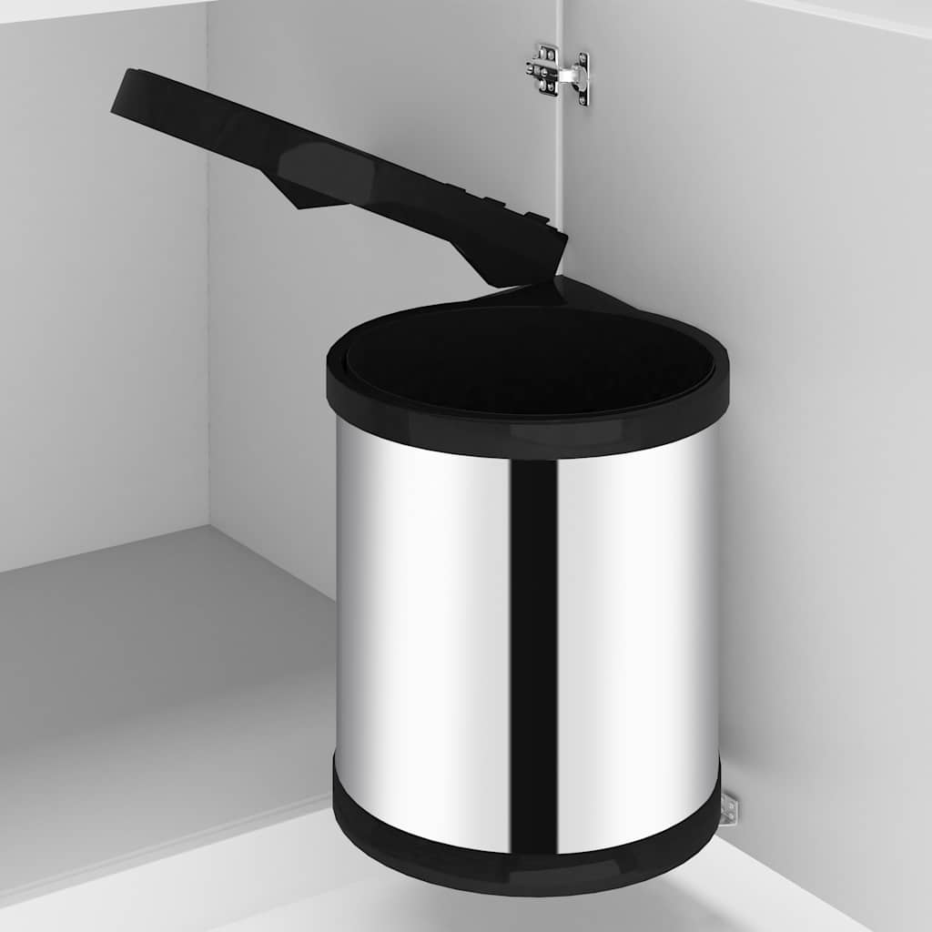 Keukenvuilnisbak inbouw 12 L roestvrij staal is nu te koop bij PeponiXL, paradijselijk wonen!