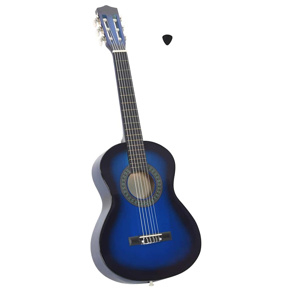 Gitaar klassiek beginner en kinderen 1/2 34" blauw is nu te koop bij PeponiXL, paradijselijk wonen!