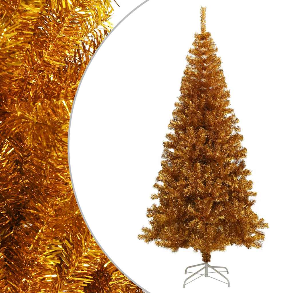 Kunstkerstboom met standaard 210 cm PET goudkleurig is nu te koop bij PeponiXL, paradijselijk wonen!