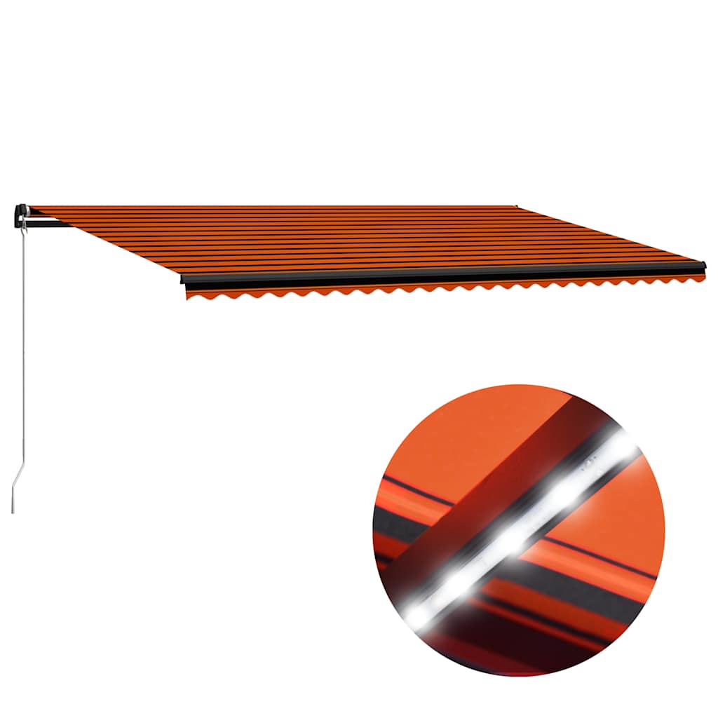 Handmatig knikarmscherm met solar LED 6 x 3 m is nu te koop bij PeponiXL, paradijselijk wonen!