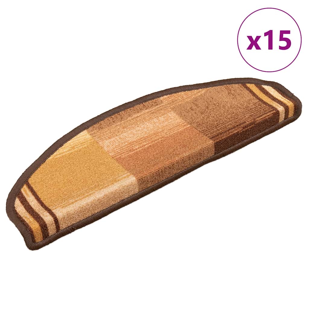 Trapmatten zelfklevend 15 st 65x21x4 cm bruin is nu te koop bij PeponiXL, paradijselijk wonen!