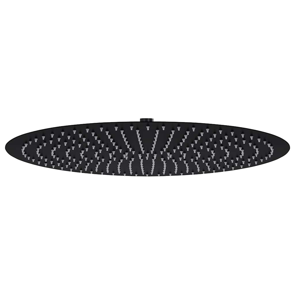 Regendouchekop rond 50 cm roestvrij staal zwart is nu te koop bij PeponiXL, paradijselijk wonen!