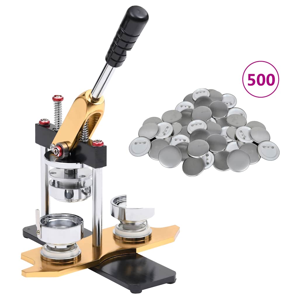 Buttonmachine draaipunch met 500 st buttononderdelen 44 mm is nu te koop bij PeponiXL, paradijselijk wonen!