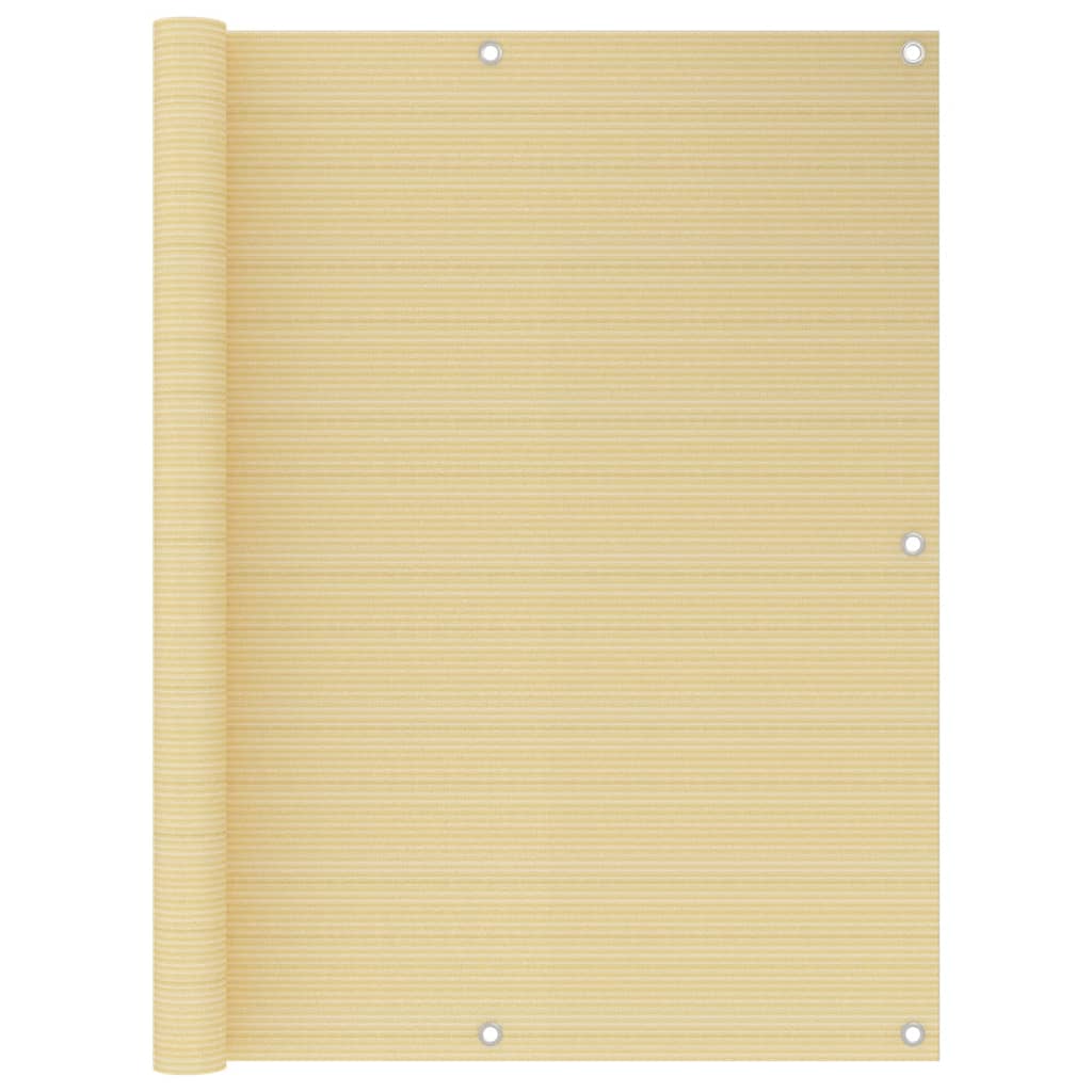 Balkonscherm 120x600 cm HDPE beige is nu te koop bij PeponiXL, paradijselijk wonen!