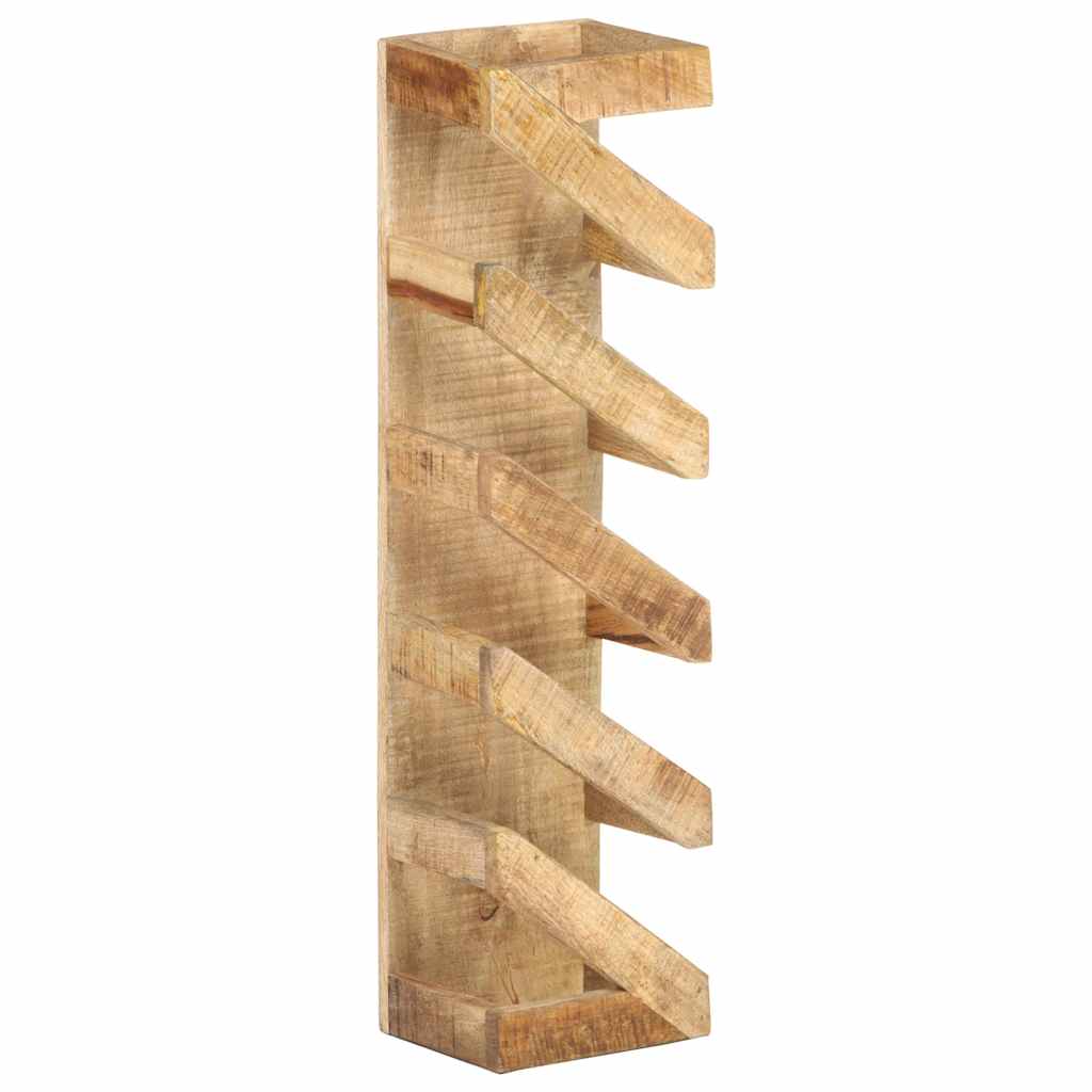Wijnrek voor 5 flessen massief mangohout is nu te koop bij PeponiXL, paradijselijk wonen!