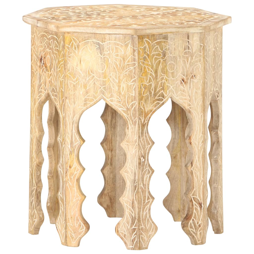 Bijzettafel Ø48 cm massief mangohout is nu te koop bij PeponiXL, paradijselijk wonen!