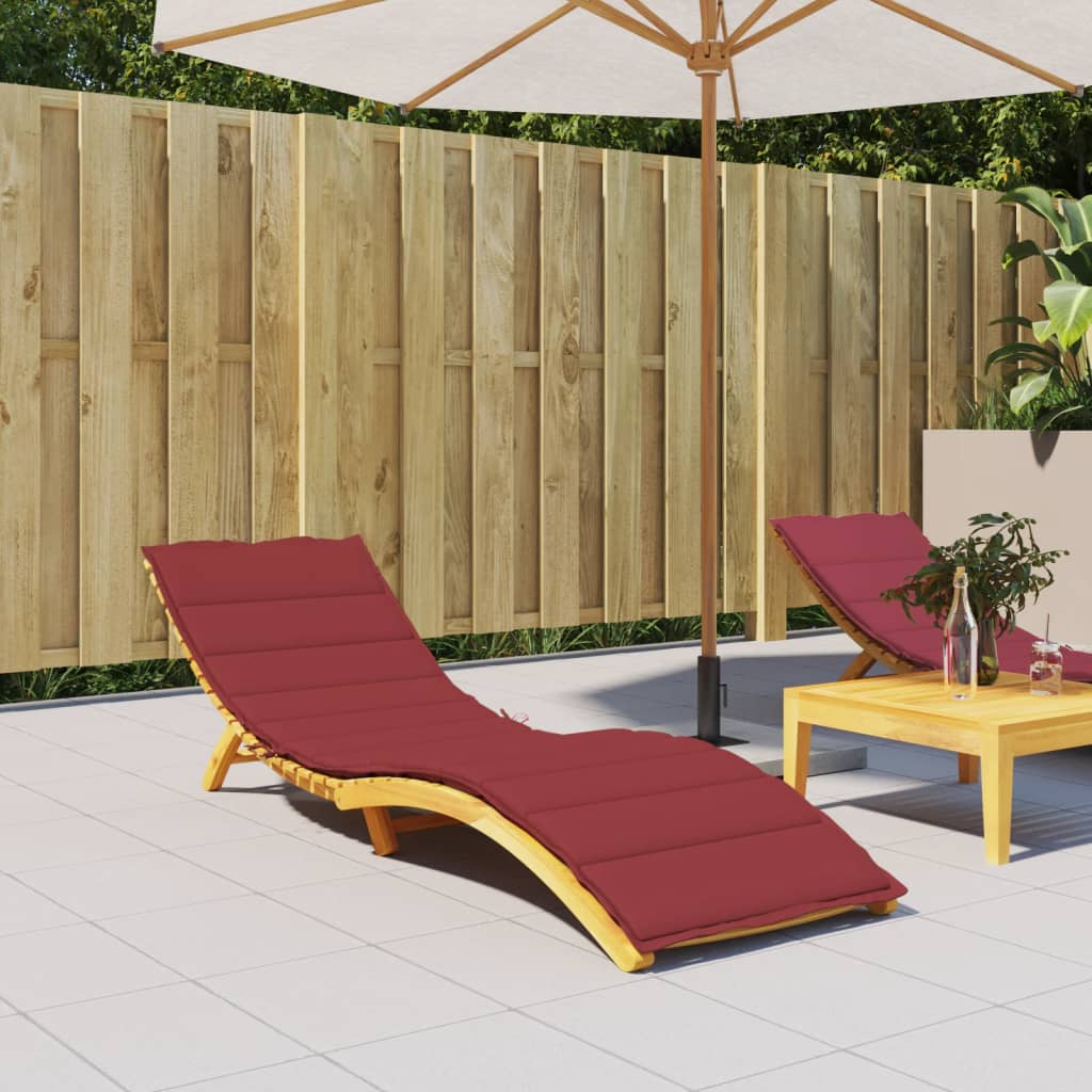 Ligbedkussen 200x50x3 cm oxford stof wijnrood is nu te koop bij PeponiXL, paradijselijk wonen!