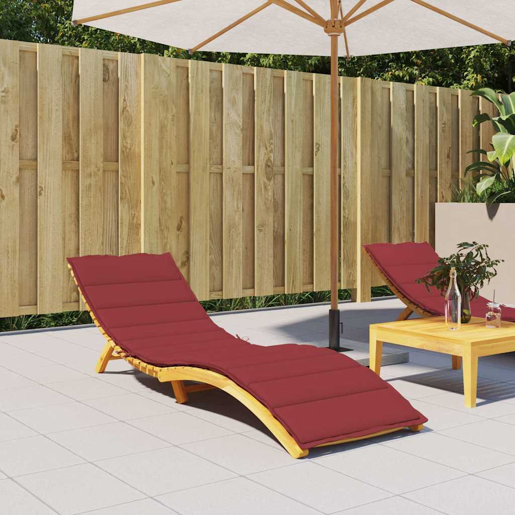 Ligbedkussen 200x60x3 cm oxford stof wijnrood is nu te koop bij PeponiXL, paradijselijk wonen!