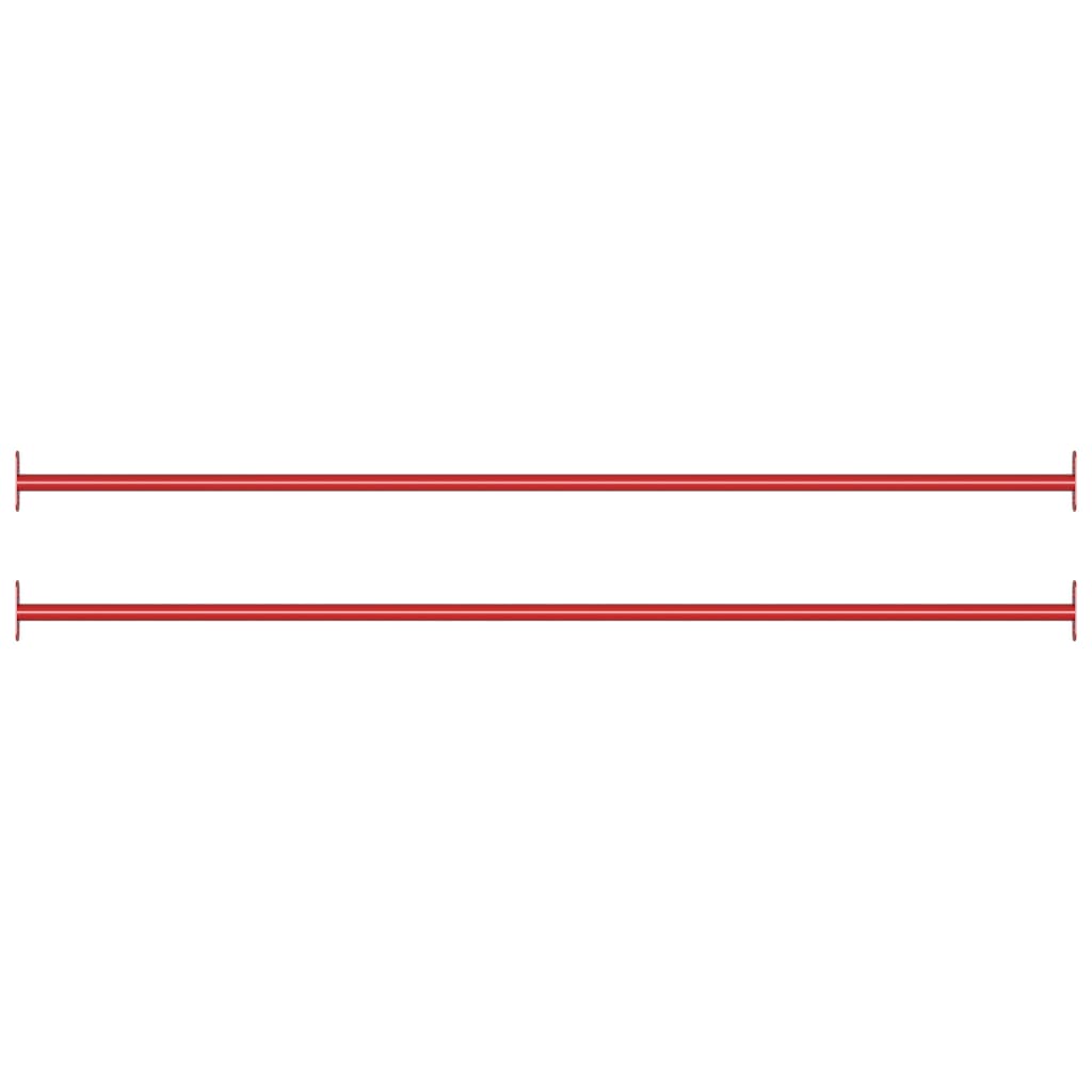 Rekstokken 2 st 125 cm staal rood is nu te koop bij PeponiXL, paradijselijk wonen!