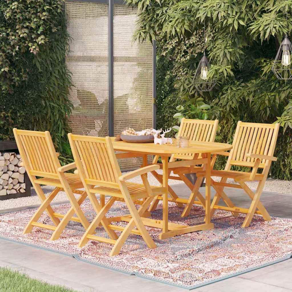 5-delige Tuinset massief teakhout is nu te koop bij PeponiXL, paradijselijk wonen!