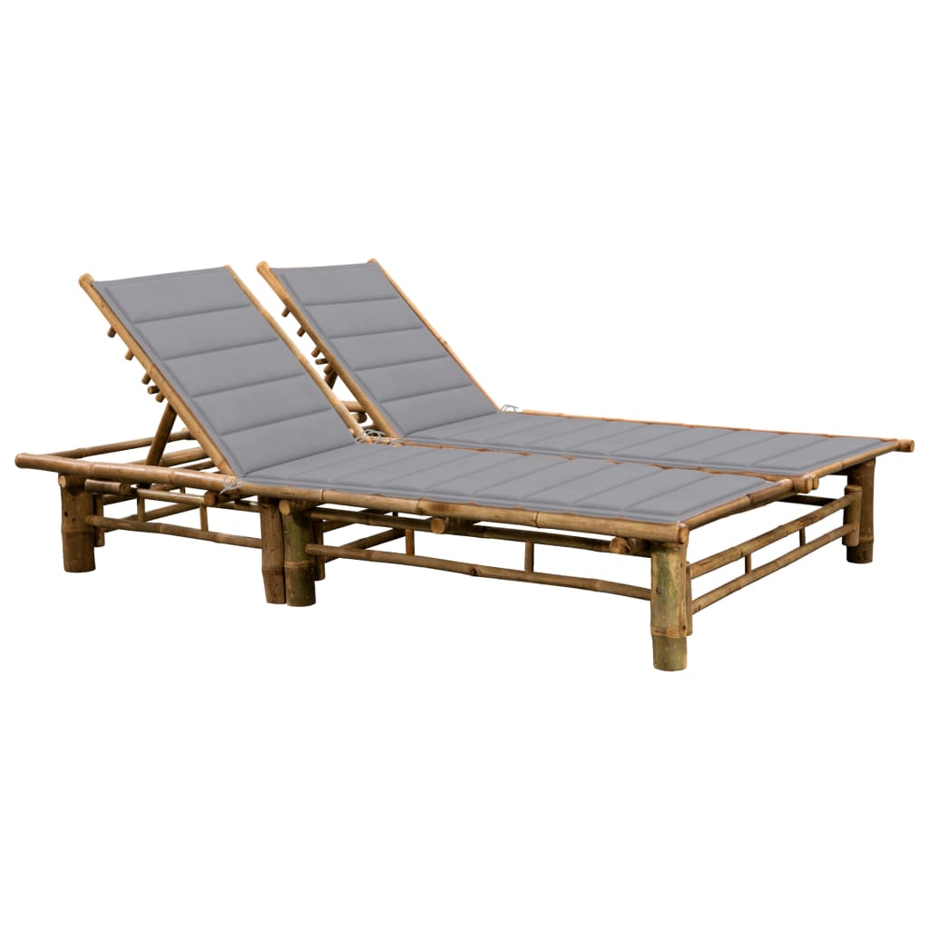 Ligbed 2-persoons met kussens bamboe is nu te koop bij PeponiXL, paradijselijk wonen!