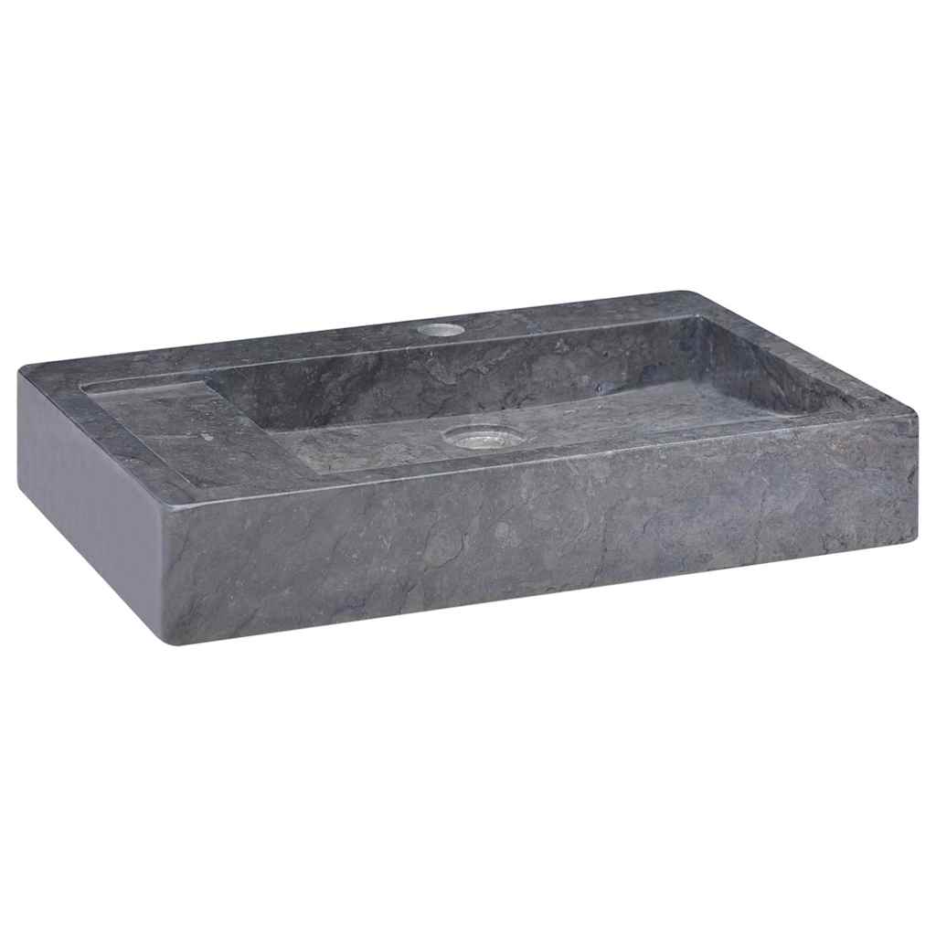 Gootsteen 58x39x10 cm marmer zwart is nu te koop bij PeponiXL, paradijselijk wonen!