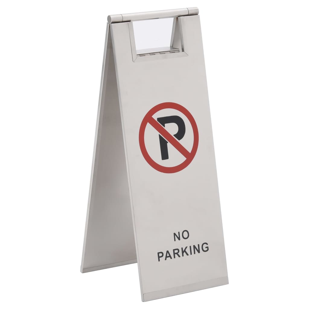 Waarschuwingsbord niet parkeren inklapbaar roestvrij staal is nu te koop bij PeponiXL, paradijselijk wonen!