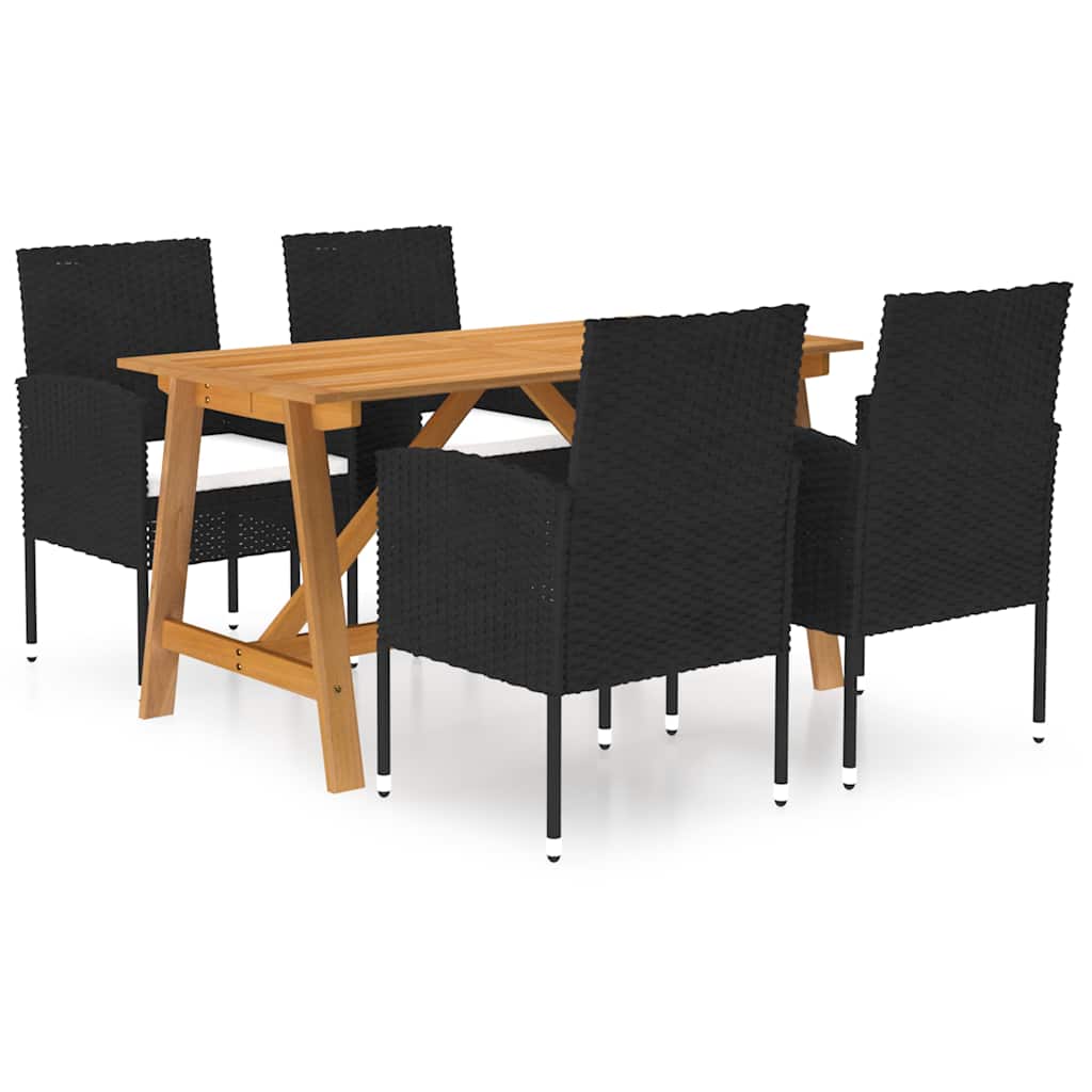 5-delige Tuinset zwart is nu te koop bij PeponiXL, paradijselijk wonen!