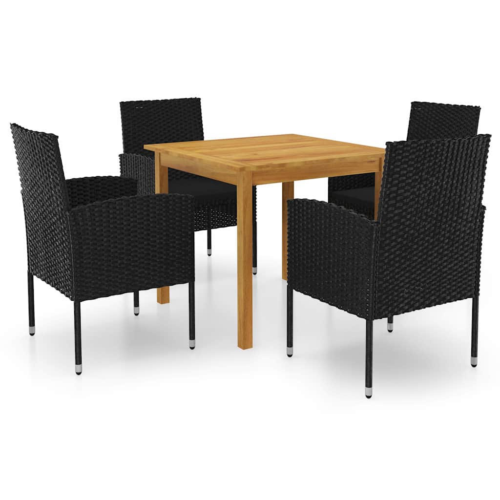 5-delige Tuinset zwart is nu te koop bij PeponiXL, paradijselijk wonen!