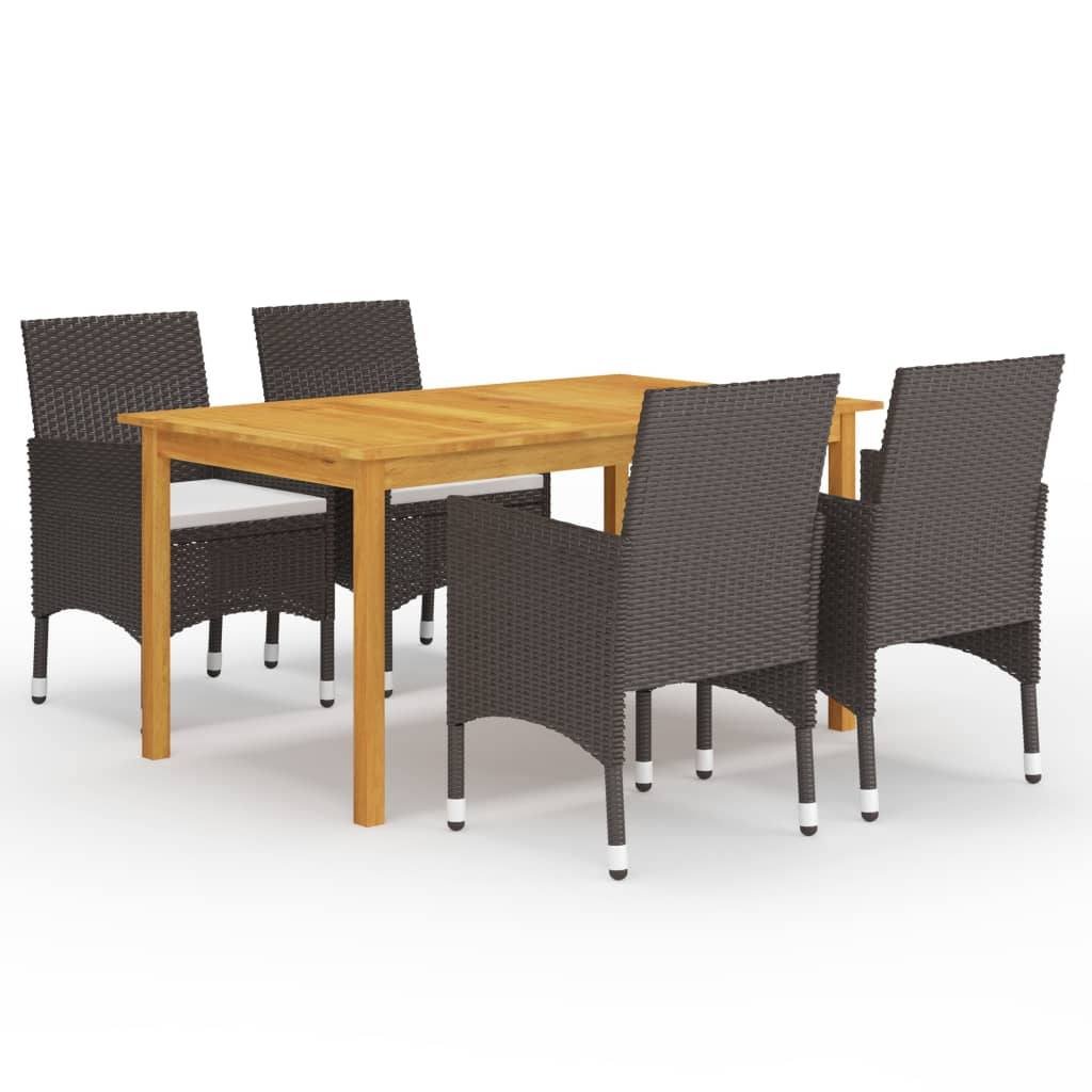 5-delige Tuinset bruin is nu te koop bij PeponiXL, paradijselijk wonen!