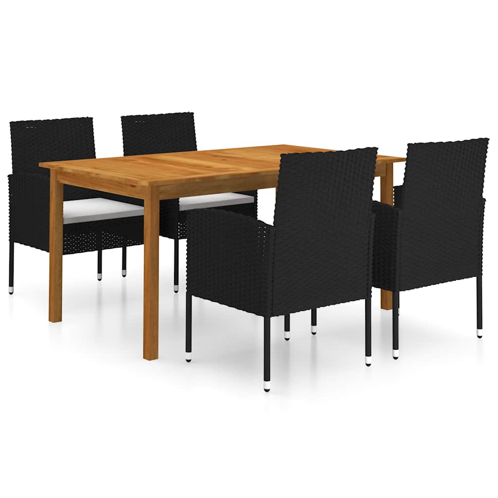 5-delige Tuinset zwart is nu te koop bij PeponiXL, paradijselijk wonen!