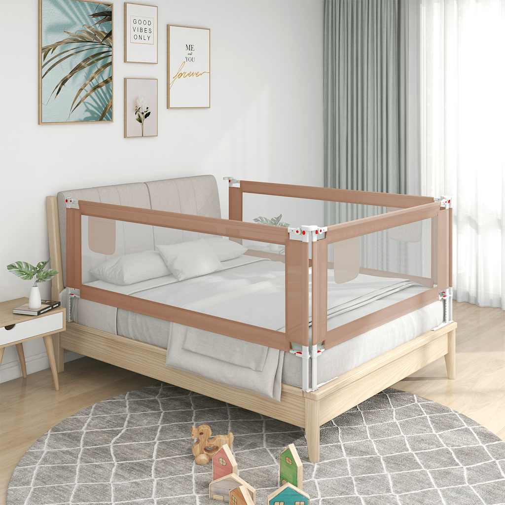 Bedhekje peuter 100x25 cm stof taupe is nu te koop bij PeponiXL, paradijselijk wonen!