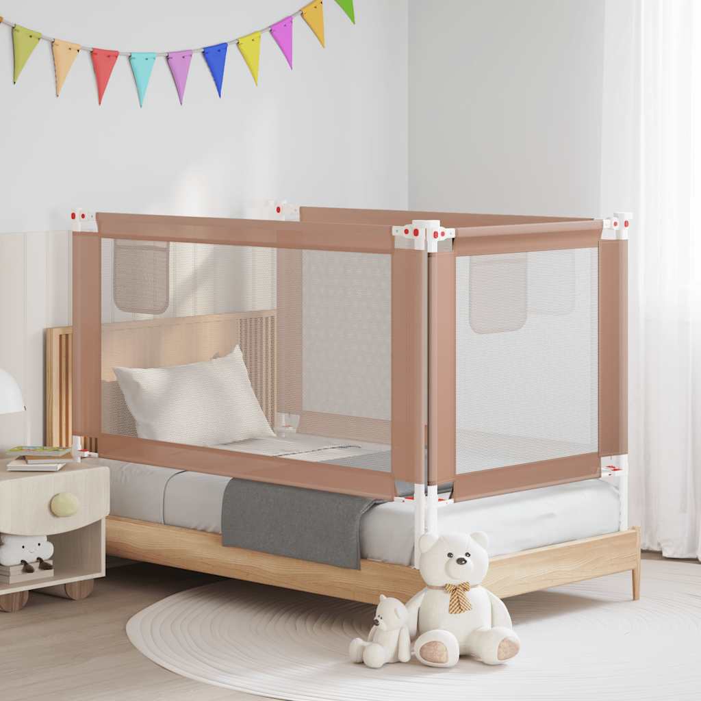 Bedhekje peuter 140x25 cm stof taupe is nu te koop bij PeponiXL, paradijselijk wonen!