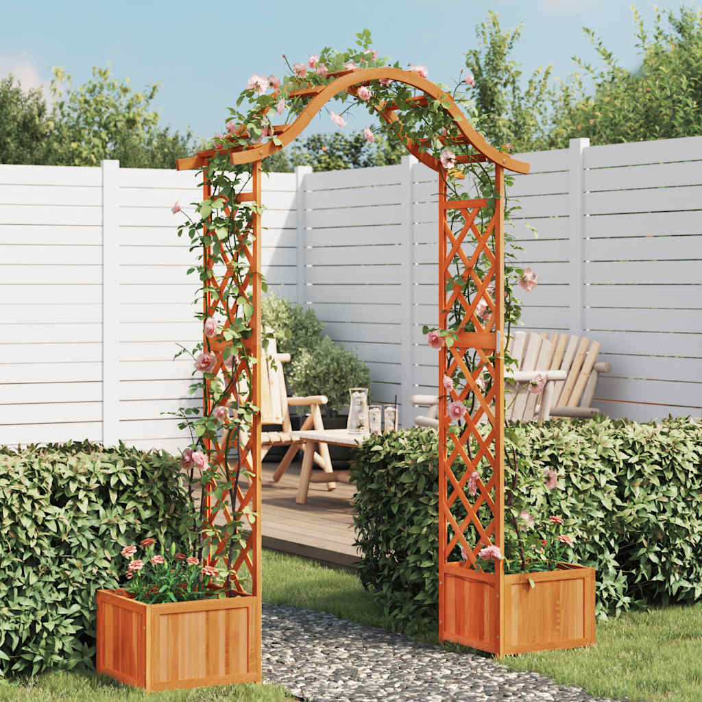 Pergola met plantenbak massief vurenhout is nu te koop bij PeponiXL, paradijselijk wonen!