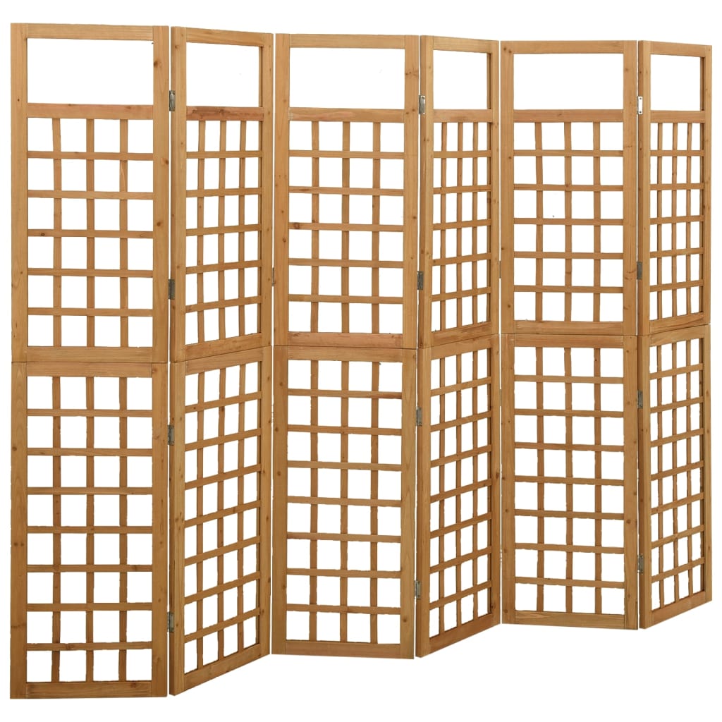 Kamerscherm/trellis met 6 panelen 242,5x180 cm vurenhout is nu te koop bij PeponiXL, paradijselijk wonen!