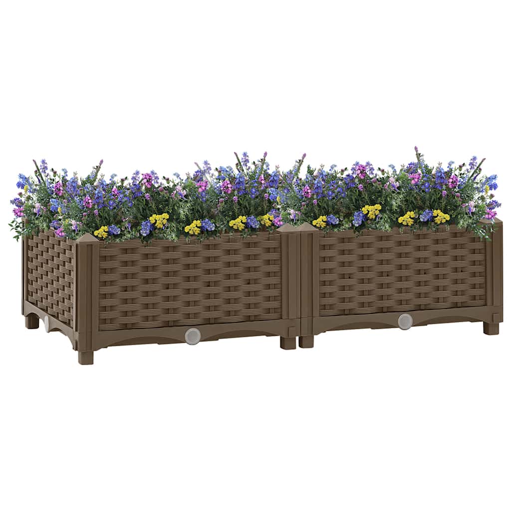 Plantenbak verhoogd 80x40x23 cm polypropyleen is nu te koop bij PeponiXL, paradijselijk wonen!