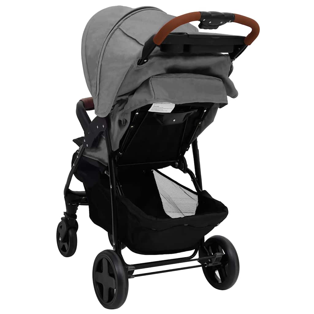 Kinderwagen 2-in-1 staal lichtgrijs is nu te koop bij PeponiXL, paradijselijk wonen!