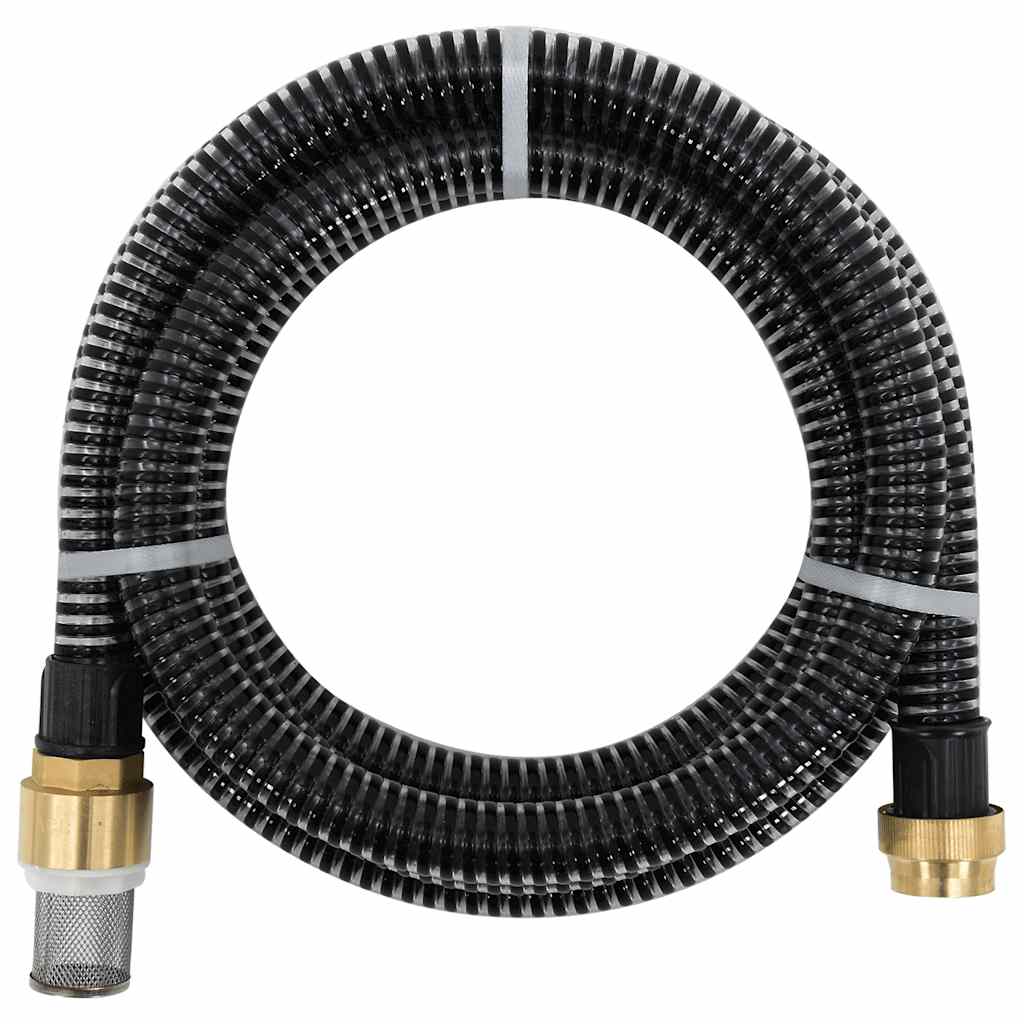 Zuigslang met messing koppelingen 1,1'' 3 m PVC zwart is nu te koop bij PeponiXL, paradijselijk wonen!