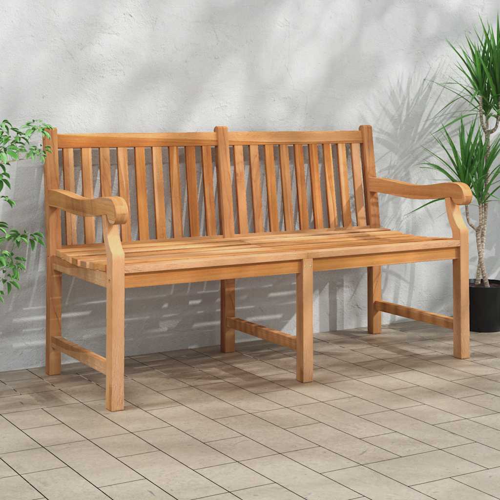 Tuinbank 150 cm massief teakhout is nu te koop bij PeponiXL, paradijselijk wonen!