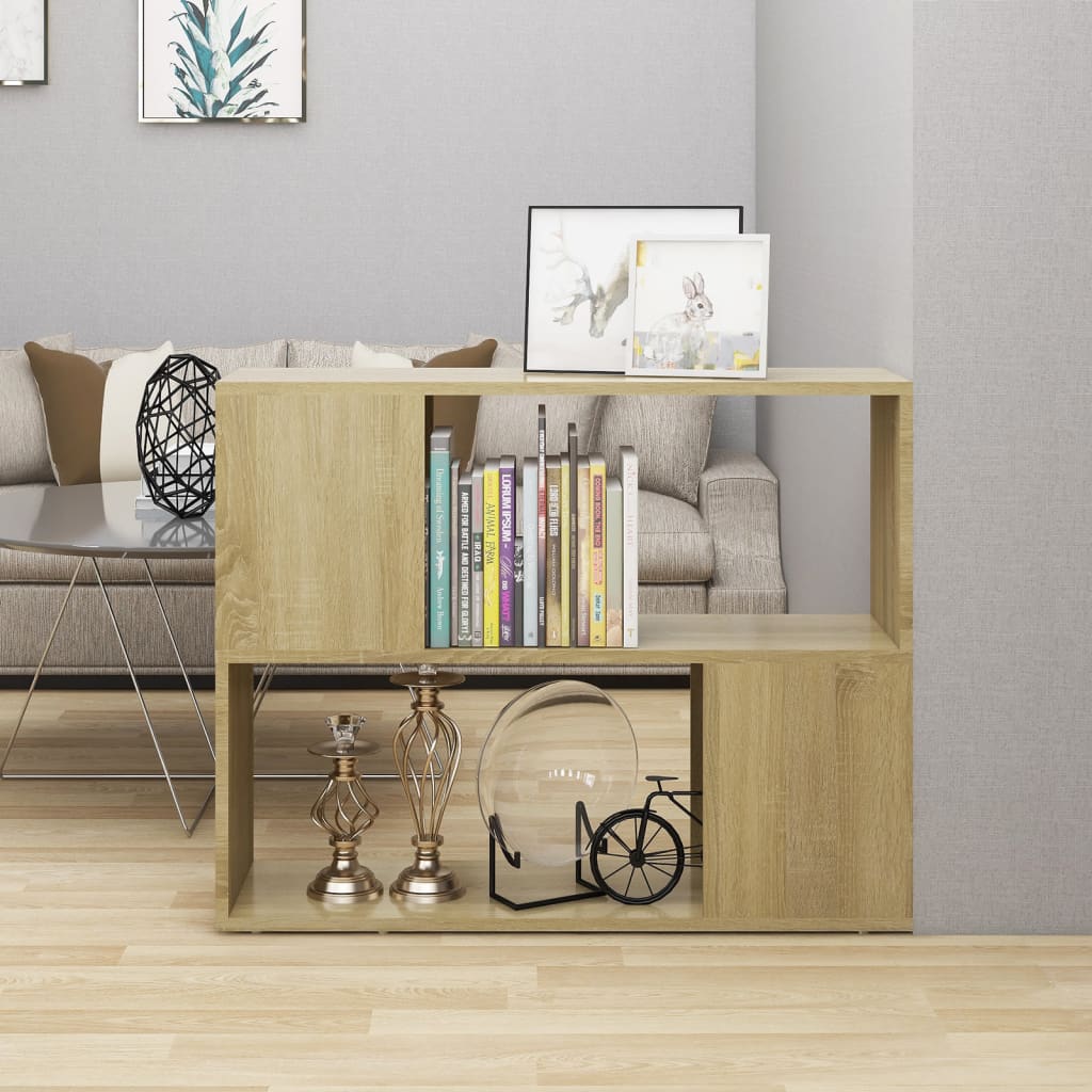 Tv-meubel 80x24x63 cm bewerkt hout sonoma eikenkleurig is nu te koop bij PeponiXL, paradijselijk wonen!