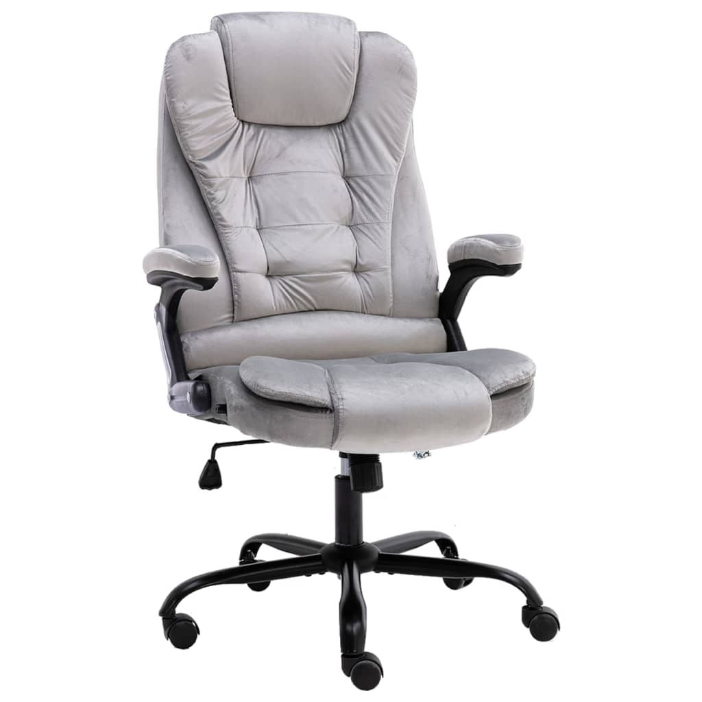 Kantoorstoel fluweel lichtgrijs is nu te koop bij PeponiXL, paradijselijk wonen!