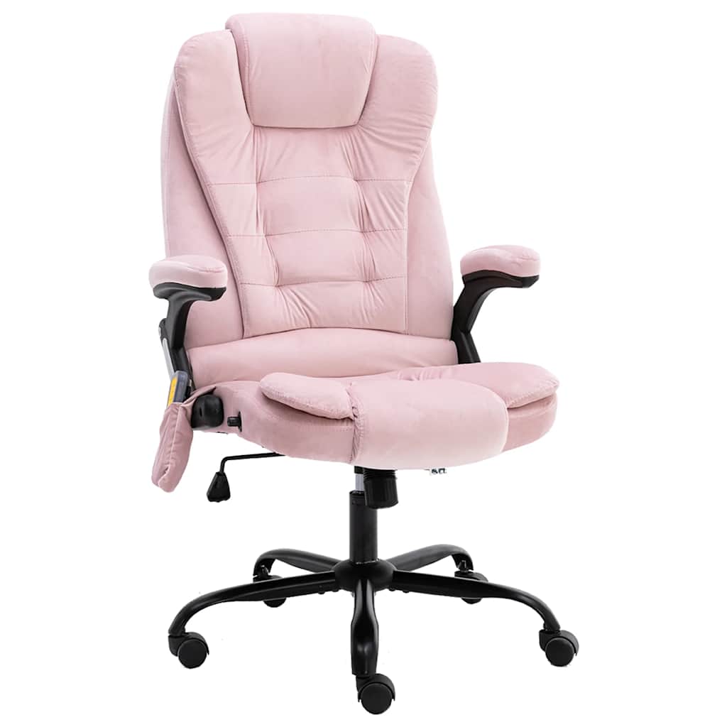 Massagekantoorstoel fluweel roze is nu te koop bij PeponiXL, paradijselijk wonen!