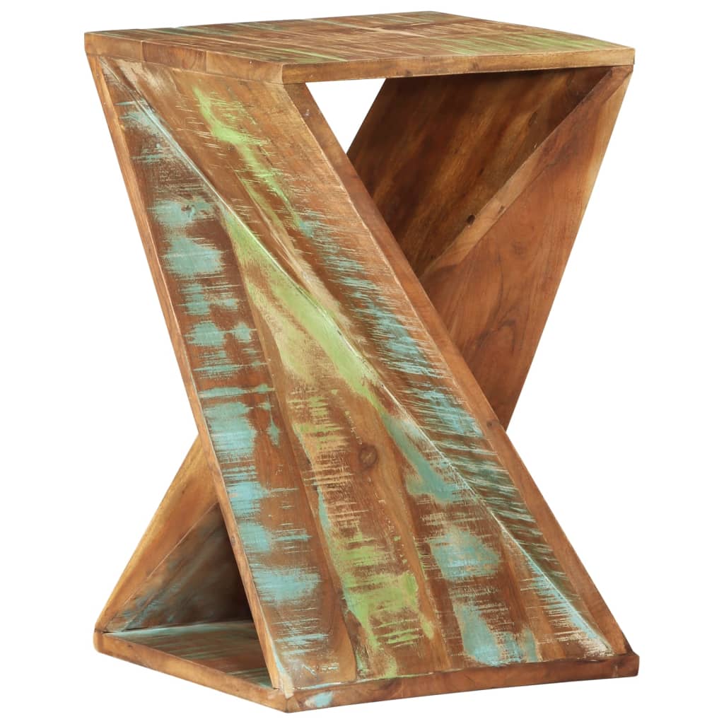 Bijzettafel 35x35x55 cm massief gerecycled hout is nu te koop bij PeponiXL, paradijselijk wonen!
