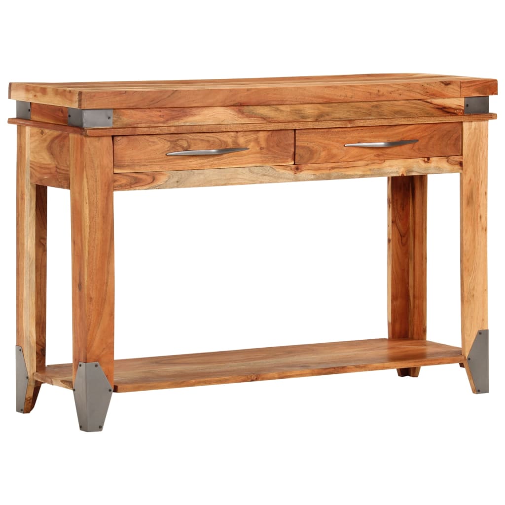 Wandtafel 110x34x74 cm massief acaciahout is nu te koop bij PeponiXL, paradijselijk wonen!