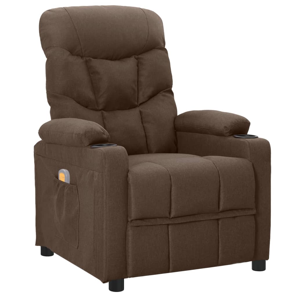 Massagestoel stof bruin is nu te koop bij PeponiXL, paradijselijk wonen!