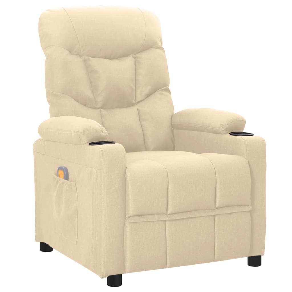 Massagestoel stof crèmekleurig is nu te koop bij PeponiXL, paradijselijk wonen!