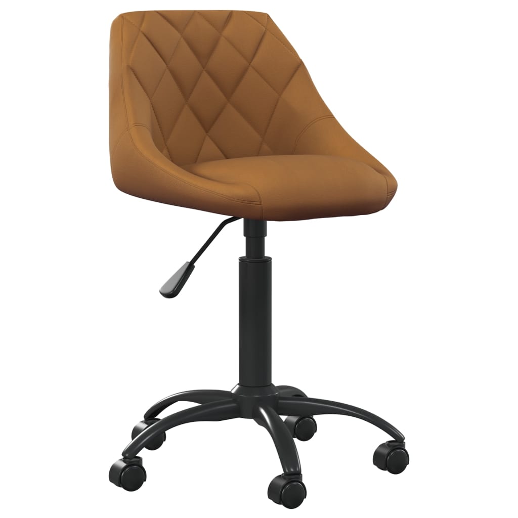 Kantoorstoel fluweel bruin is nu te koop bij PeponiXL, paradijselijk wonen!