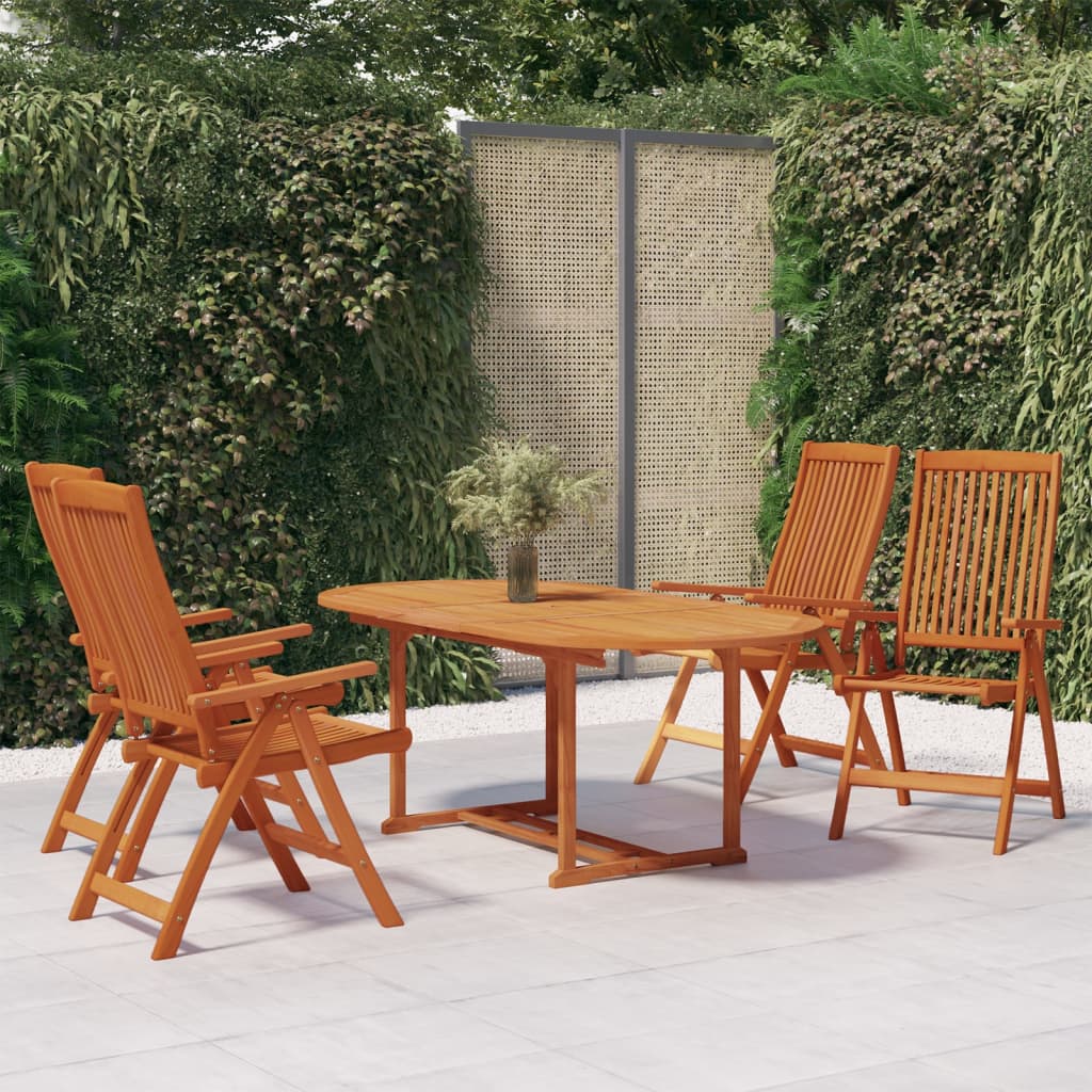 5-delige Tuinset massief eucalyptushout is nu te koop bij PeponiXL, paradijselijk wonen!